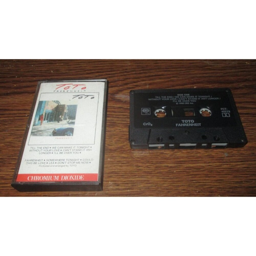 Toto - Fahrenheit on cassette (CBS Records Canada, 1986)